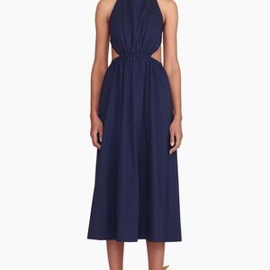 STAUD Vanessa Cut-Out Midi-Dress